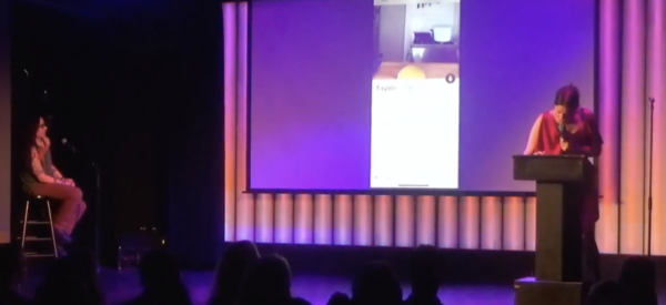 Tinder Live - Janeane Garofalo and Lane talk to a tinder guy who lives inside a barrel